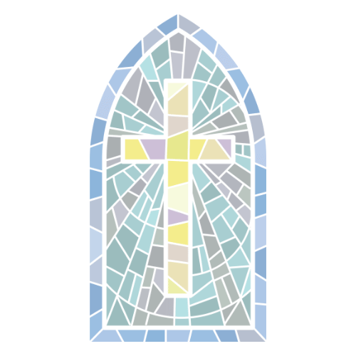 Stained glass window icon